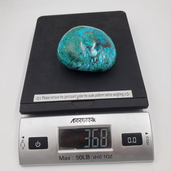 368g 1840ct Peruvian Chrysocolla Polished Mineral Rock Tumbled Stone Green Blue - Picture 6 of 13